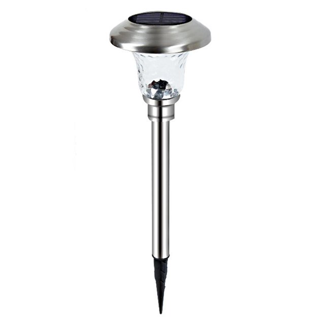 Jardín Con Energía Solar Para Exteriores Lámpara Led Impermeable Para Césped Luz De Acero Inoxidable Y Luz Solar De Sombra Para Jardín Patio matsuzay HA045713-02