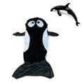 thumbnail image 5 of Kids Sleeping Wearable Throw Blanket for Child Washable Velvet as Seen on TV - Whale - Deluxe Black, 5 of 5