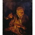 thumbnail image 3 of Peter Paul Rubens 15x17 Black Modern Framed Museum Art Print Titled - A Boy Lighting a Candle from One Held by an Old Woman, 3 of 5
