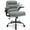 Gray, variant on VECELO Ergonomic Office Chair, PU Leather Thick Padding Swivel Executive Computer Desk Chair With Upholstered Flip-Up Arms, Gray