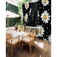 thumbnail image 5 of nqOlkjepod Outdoor Curtains for Patio Waterproof, Botanical Daisy Outdoor Privacy Panels Grommet, Spring Flowers Branch Stems Blackout Outside Curtains for Porch/Cabana/Pergola 54"x95", 1 Panel, 5 of 8