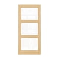 thumbnail image 3 of 36" X 80" Pine Wood 3Lite Clear Double Glazed Glass Front Door Slab, 3 of 6