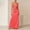 (Fashion 130)Watermelon Red, variant on Aimik Women's Satin Lace Maxi Dress Summer Halter Deep V Solid Color Maxi Dress Silky Formal Tunic Evening Long Gown