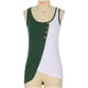 thumbnail image 5 of Tops sin mangas de chaleco de empalme de color sólido de cuello redondo de moda para mujer Fridja  qr4020, 5 of 8
