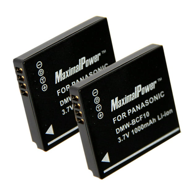 Pool Intensief baas Maximalpower for Panasonic DMW-BCF10 Battery, Fits Panasonic Lumix  DMC-FS12, Lumix DMC-FX65K, DMC-FS15, DMC-FS6, DMC-FS62, DMC-FX500 (2 Pack)  - Walmart.com