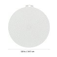 Phlegsive Clear Plastic Round Grid Sheets for Cross Stitch Sewing