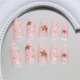 thumbnail image 4 of 24 Pcs Sweet False Nail Star Polkas Dots Artificial Nail Full Cover Stick on Nail French Tip Press On Nail for Woman, 4 of 4