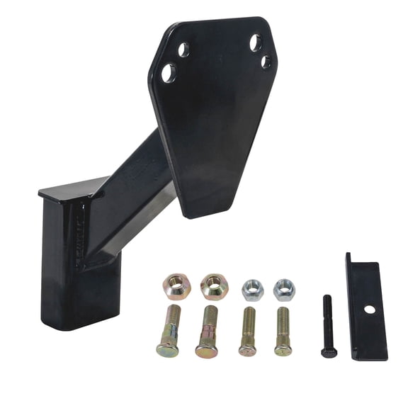 Buyers 5201012 Powder Coated Steel Stake Pocket Spare Tire Carrier Mount, Black