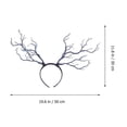 thumbnail image 4 of Black Plastic Resin Hair Ring with Branches One Size Fits Most for Party Decoration and Photo Props, 4 of 4
