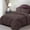 Brown, variant on 3 Piece Duvet Cover and Sham Set - Premium 1500 Brushed Microfiber - Easy Care, Wrinkle Resistant Full/Queen, Black
