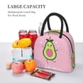 thumbnail image 5 of Pofeuu Cute Avocado Print Lunch Bag for Adult Insulated Lunch Box,Leakproof Cooler Food Lunch Containers Reusable High Capacity Lunch Tote Bags-One Size, 5 of 6