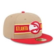 thumbnail image 3 of Men's New Era Tan/Red Atlanta Hawks 2024 NBA Draft 59FIFTY Fitted Hat, 3 of 6