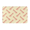 thumbnail image 2 of Front Door Mat Indoor Outdoor Outside Entrance - 16*24in Washable Bacon Print No.9032 Thin Bathroom Rugs Fit Under Door, Bath Rugs for Bathroom, Kitchen Rugs Mats for Floor, 2 of 6