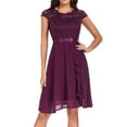 thumbnail image 2 of Robe Formelle pour Femmes en Dentelle Élégante, Robe de Soirée pour Invitées de Mariage, Cocktail, Fête, Robe Formelle, 2 of 6
