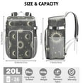 thumbnail image 2 of Celestial Cosmic Insulated Backpack Cooler - 20L Leakproof Lightweight Cooler Bag with Star Print, 2 of 6