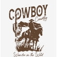 thumbnail image 2 of Cowboy Horse And Rider Women's White Crew Neck Short Sleeve Top-XS, 2 of 6