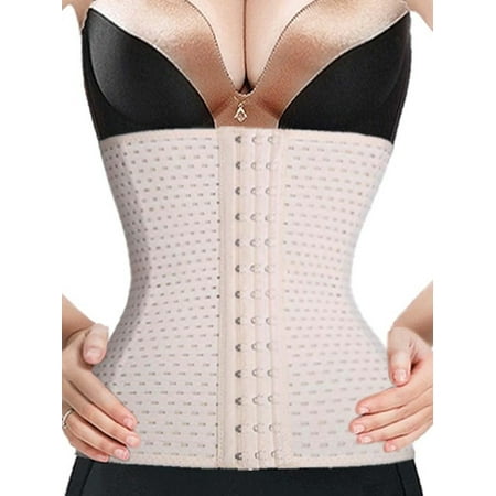 SAYFUT Womens Ultra Firm Control Shapewear Shaping Waist Trainer Cincher Corset Tummy Fat Burner Plus Size