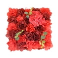 thumbnail image 2 of Panel de flores artificiales para decoración de rosas, fondo para boda, día de San Valentín Rojo, 2 of 9