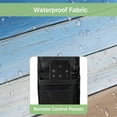 thumbnail image 4 of Outdoor TV Cover 60 to 65 Inches, Blue Brown Gradient Wood Grain Farmhouse Vintage Waterproof and Weatherproof TV Cover with Remote Control Pocket, Flat Screen TV Cover Protector for Outside TV, 4 of 6