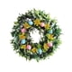 thumbnail image 1 of 30cm Corona de Pascua para puerta delantera decorada con huevos artificiales, coronas de flores, pared, ventana, granja, decoraciones interiores y exteriores, 1 of 5