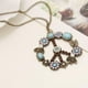 thumbnail image 2 of Collar con colgante del símbolo de la paz para asistir a conciertos con dijes de joyería Violeta, 2 of 8