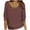 Brown, variant on Mgmyaa Womens Sweatshirts V Neck 3/4 Sleeve Shirts Loose Casual Comfy Fall Fashion Knit Sweaters S-5XL