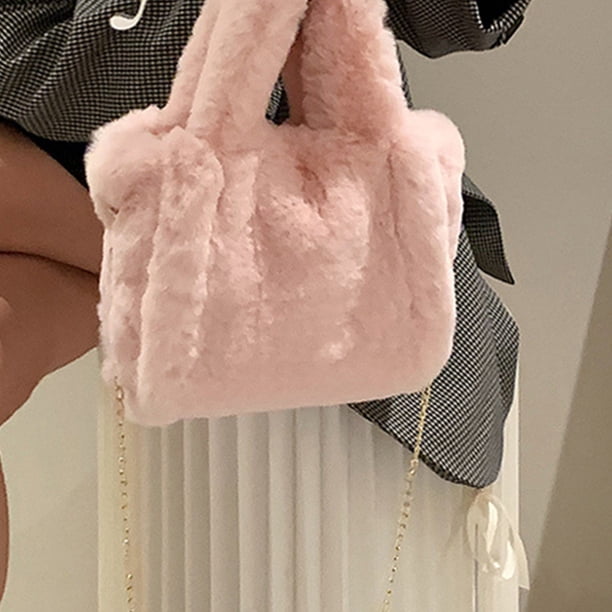 Bolso de viaje de felpa moda Otoño Invierno de mano femenino portátil Simple para el trabajo