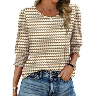 ZXSXSY Women's Textured Crew Neck Ruffle Short Sleeve Top