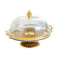 thumbnail image 3 of yotijay Cake Display Stand with Dome Cover Footed Cake Plate for Candy Donut Cookies A, 3 of 9