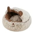thumbnail image 1 of Cama para gatos Yuyangstore Cueva acogedora Marrón 40cm, 1 of 6