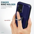 thumbnail image 5 of Nalacover For Samsung Galaxy A14 5G Slim Case,Luxury Hybrid Hard PC and TPU Rugged Bumper 3-In-1 Rotatable Magnetic Ring Kickstand Four Corner Guard Shockproof Anti-Scratch Back Phone Cover.Blue, 5 of 8