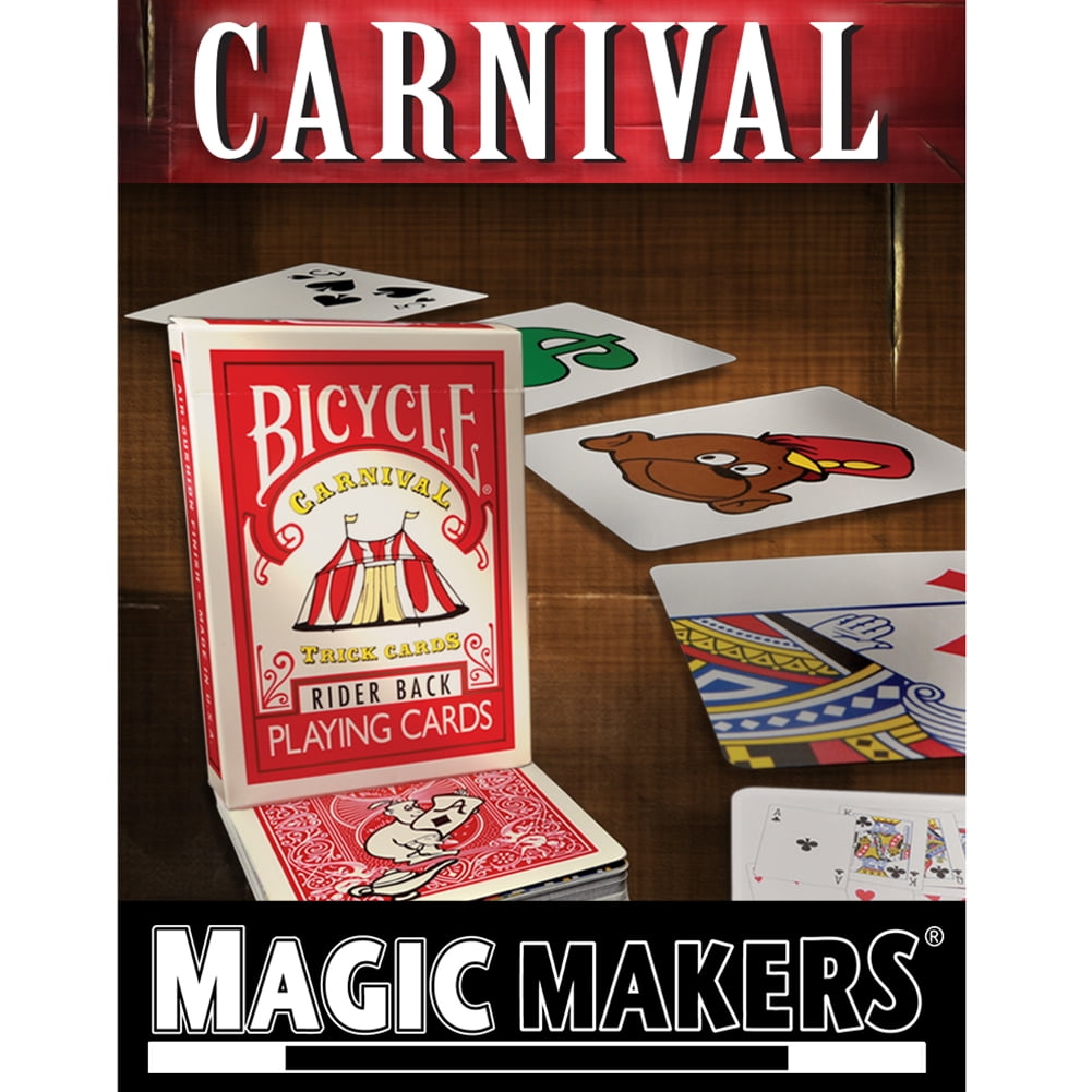 Carnival Trick Cards Magic Tricks by Magic Makers Video Learning Included