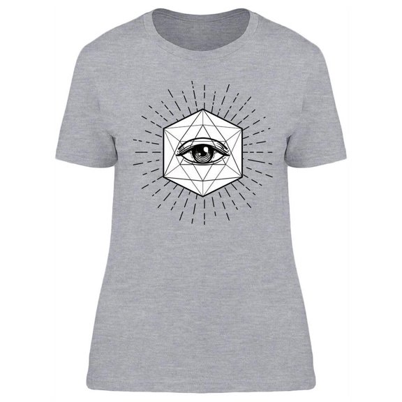 Eye Of Providence Design T-Shirt Women -Image by Shutterstock, Female Large