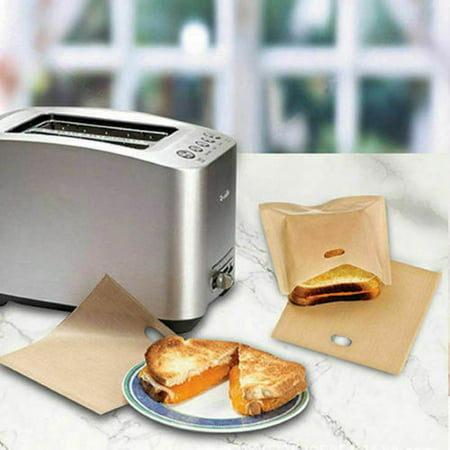 KABOER 5x Toaster Bags for Cheese Sandwiches Reusable Non-stick Bread Bags Lovely