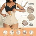 thumbnail image 5 of Shapewear for Women Seamless Firm Triple Control Faja Plus Size Thigh Slimmer Tummy Control Body Shaper, 5 of 9