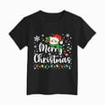 thumbnail image 5 of TOWED22 Girls Christmas T-Shirt Christmas Funny Graphic Casual T Shirts Xmas Gifts Christmas Party Outfits, 5 of 6