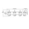 thumbnail image 2 of ELK Lighting 81212/3 Hamel 3 Light Vanity In Oil Rubbed Bronze With Clear Seedy Glass, 2 of 3