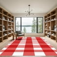 thumbnail image 2 of ODIKA 2'x3' Machine Washable Non-Slip Area Rug, Country Red High Traffic Rug, Red, 1052298, 2 of 7
