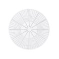 thumbnail image 3 of HomeRoots 488907 18 x 13.25 x 13.25 in. White Cinched Iron Round Top End Table, 3 of 5