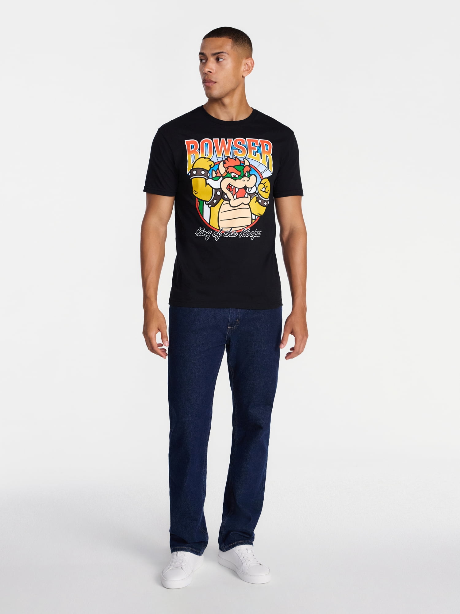 Bowser King of the Koopas Men's and Big Men's Graphic Tee, Sizes S-3XL