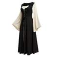 thumbnail image 2 of Ynynloco Women's Renaissance Costume Women Halloween Medieval Pirate Dress for Ren Faire, Witch Outfit, Pirate Theme Parties, Hobbit Events, 2 of 7