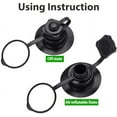 thumbnail image 3 of BUZIFU 2pcs Air Valve Inflatable Boat Spiral Air Plugs One-way Inflation Replacement Screw Boston Valve for Rubber Dinghy Raft Kayak Pool Boat Airbeds,Black, 3 of 6
