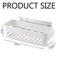 thumbnail image 5 of Estante organizador de almacenamiento para baño adhesivo, color blanco, para ducha y montaje en pared, 5 of 5