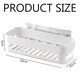 thumbnail image 5 of Estante organizador de almacenamiento para baño adhesivo, color blanco, para ducha y montaje en pared, 5 of 5