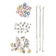 thumbnail image 3 of Suministros para hacer joyas, 63 piezas para hacer pulseras con dijes, cuentas para hacer pulseras, cuentas para hacer joyas, optimizadas para la excelencia, 3 of 9