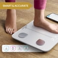 thumbnail image 5 of Báscula inteligente de grasa corporal INEVIFIT, analizador digital de composición corporal con Bluetooth de alta precisión para baño. Mide peso, grasa corporal, agua, músculo, grasa visceral y masa ós, 5 of 5