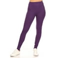 thumbnail image 3 of MOA Collection Women's Essential Full Length Leggings - Solid Color with Elastic Waistband, 3 of 6