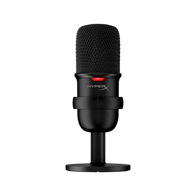 New (Damaged Box) - HyperX SoloCast Gaming USB Condenser Microphone - Black (HMIS1X-XX-BK/G)