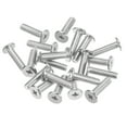 thumbnail image 1 of Unique Bargains M5x0.8x18mm 50Pack Metal Flat Round Head Screws Phillips Drive Machine Bolt, 1 of 5
