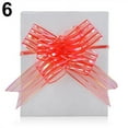 thumbnail image 4 of 10Pcs 50mm Pull Bows Ribbon DIY Gift Wrap Wedding Party Christmas Car Decor Blue Organza, 4 of 5